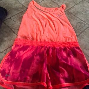UnderArmour set shorts and tank top new condition